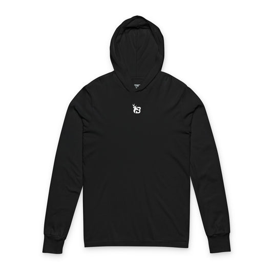 Black Hooded Long Sleeve
